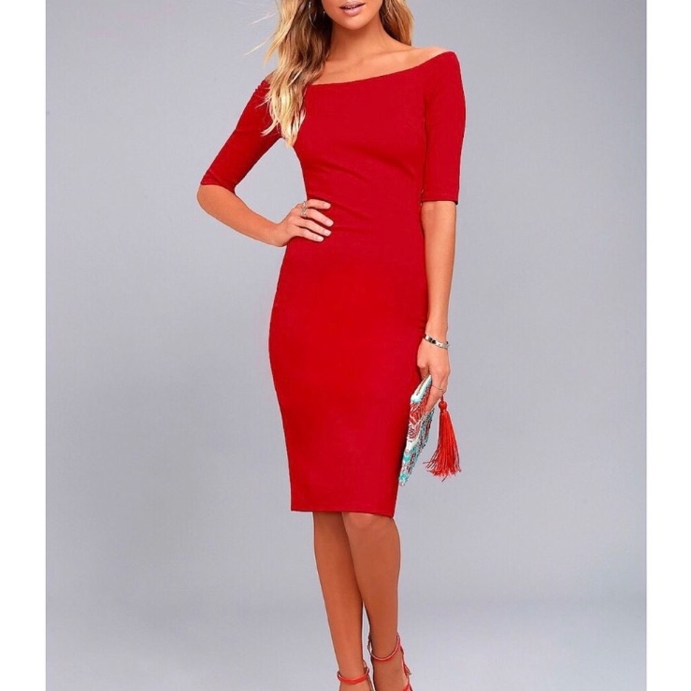Lulu’s | Girl Can’t Help It Red Dress